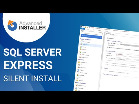 How to silently install SQL Server Express