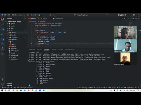Catalog of My Things-A Ruby console App Demo| @leap.school