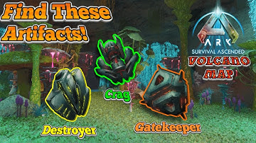 Where To Find All Artifacts On The Volcano Map | Ark: Survival Ascended
