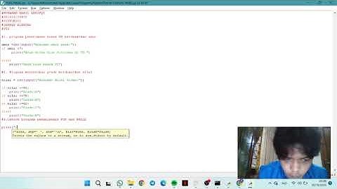 UTS UNIVERSITAS PAMULANG MATKUL PROGRAM KOMPUTER