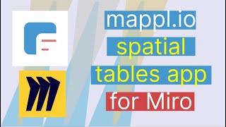 A newly updated version of the mappl.io spatial tables app for Miro