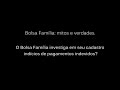 Bolsa Família: O Bolsa Família investiga em seu cadastro indícios de pagamentos indevidos?