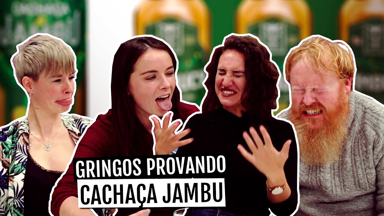 GRINGOS PROVANDO CACHAÇA DE JAMBU