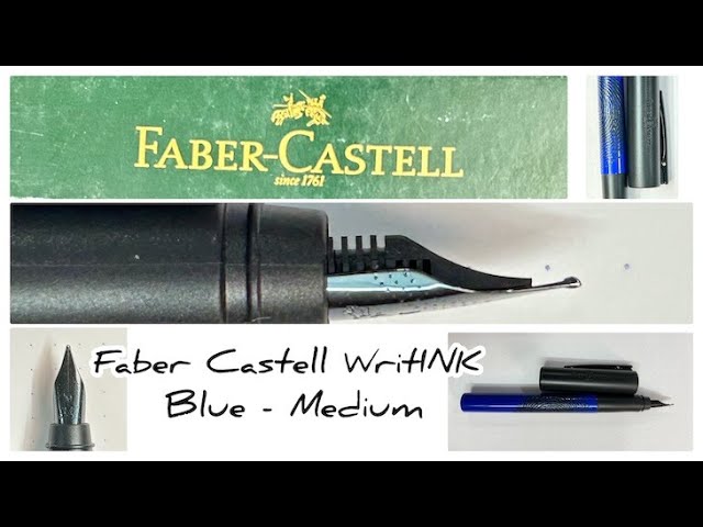 Unboxing and Review - Faber Castell Writink - Blue - Medium - YouTube