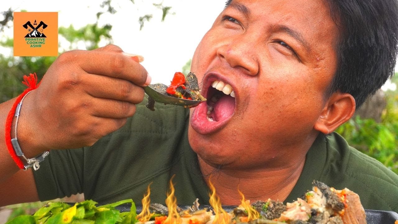 Outdoor Cooking ASMR 🔥 How to Cook Pig Intestines 🔥 ASMR Outdoor