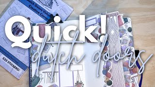 The EASIEST Way to Create Dutch Doors in Your Creative Journal [Or Planner!]