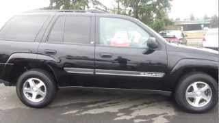 2002 Chevrolet TrailBlazer 4WD, black - Stock# 6065981 - Walk around
