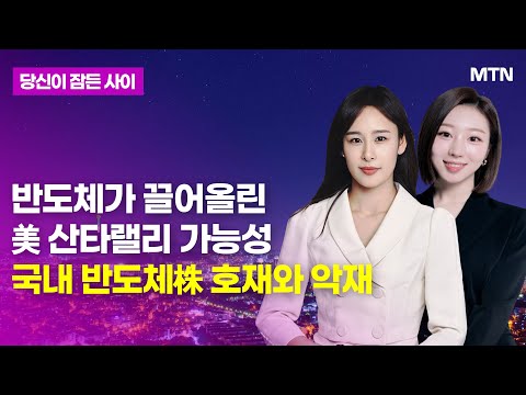 [MTN 당잠사] 반도체가 끌어올린 美 <strong>산타랠리</strong> 가능성 국내 반도체株 호재와 악재 / 머니투데이방송 (증시, 증권)