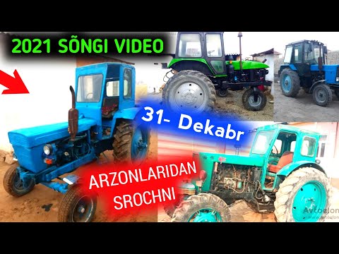 31-dekabr, 2021 🚜 TRAKTOR NARXLARI 2021 🇺🇿 MTZ80 , TTZ , T28 , T40 🤑 Sòngi Video 2021dagi ✊👍