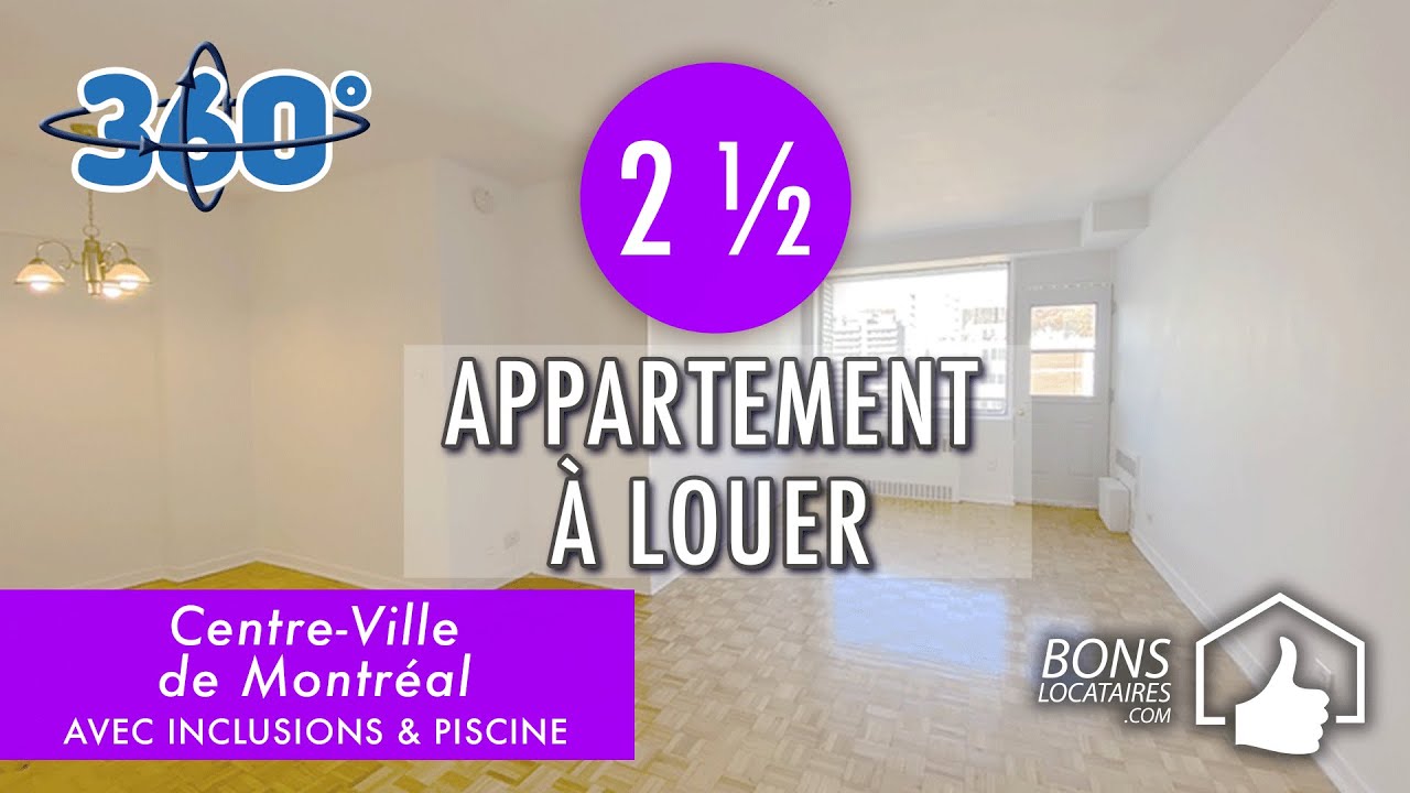 Apartment Tour Visite virtuelle 360° /Appartement à louer Downtown