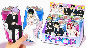 Paper DIY️💖 Rescue Groom MYSTERY Find the Toilet at His Wedding! 😱 Kpop Demon Hunter 🚽 CAN OF WATER