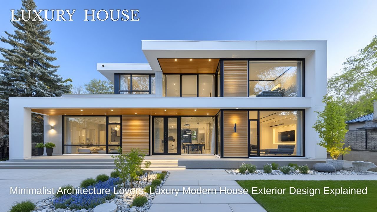 Top Luxury Modern Home Exterior Design Trends | Minimalist Architecture ...