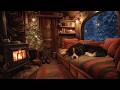 8 Hours of Cozy Fireplace &amp; Blizzard Sounds – Sleeping Fawn in a Winter Cabin