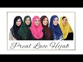 Hijabeaze signature pearl lace hijab  beautiful hijab  hijabeaze by urooj