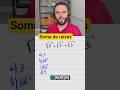 Soma de raízes #matematica #concursos