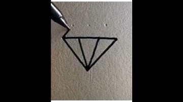 Drawing tutorial | how to draw diamond | sketch pen | let’s draw it |