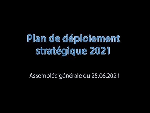 #13 Plan de déploiement stratégique 2021 A.G. gaea21