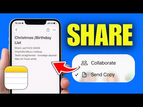 How To Share Notes On iPhone With Others