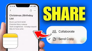 How To Share Notes On iPhone With Others