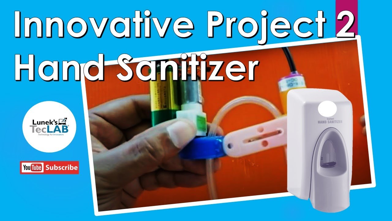 Automated Hand sanitizer machine making at home YouTube