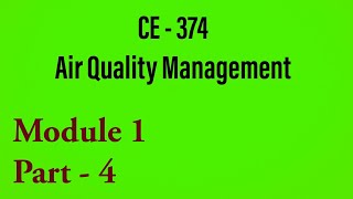 CE 374 - Air Quality Management | Sources of Air Pollution | Module 1 - Part 4 | S6 KTU Civil
