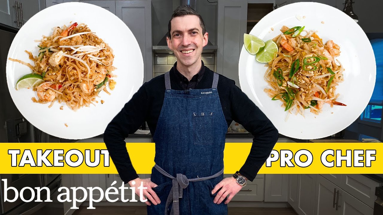 Pro Chef Tries to Make Pad Thai Faster Than Delivery   Taking on Takeout   Bon Apptit