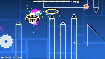 Geometry Dash-  Overtime  86- 100 (layout) without noclip