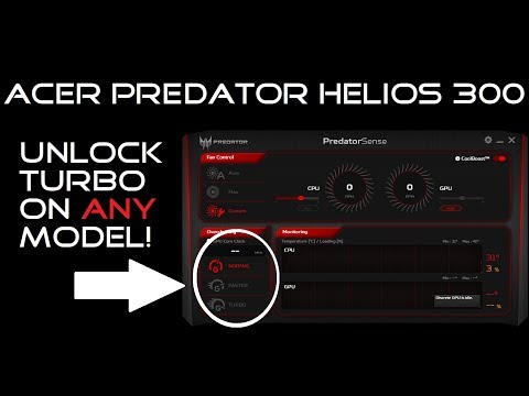 Acer Predator Helios 300 - Predator Sense Overclock On ANY Model