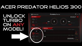 Acer Predator Helios 300 - Predator Sense Overclock On ANY Model