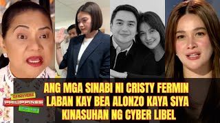 Ang Mga Sinabi Ni Cristy Fermin Laban Kay Bea Alonzo Kaya Siya Kinasuhan Ng Cyber Libel