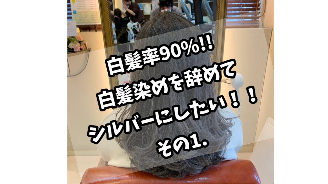 白髪率90 白髪染めを辞めてシルバーにしたい Youtube 白髪率90 白髪染めを辞めてシルバーにしたい Youtube