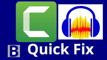 Camtasia invalid or unsupported audio stream fix with Audacity