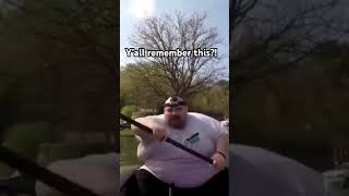 Fat guy canoe singing Moana. #throwback #memes