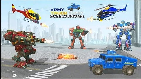 Army Truck Robot Transformation || Army Helicopter Robot Transform || LA LA Games