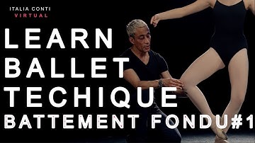 Learn Ballet technique #5- how to do Battement Fondu - Beginner Ballet -  Italia Conti Virtual