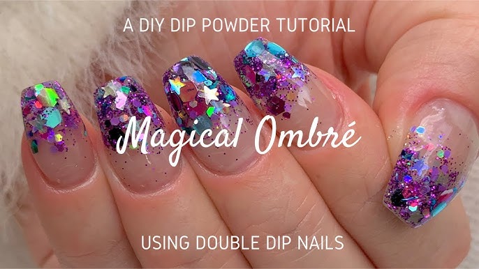 Tutorial, 2 Ways To Apply Chunky Glitter Dip Powder For Nails