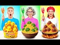 Já vs Babička Kuchařská Výzva | Úžasné Nápady Na Vaření Multi DO Challenge