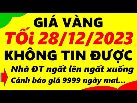 Giá vàng hôm nay ngày 28/12/2023 - giá vàng 9999, vàng sjc, vàng nhẫn 9999,...