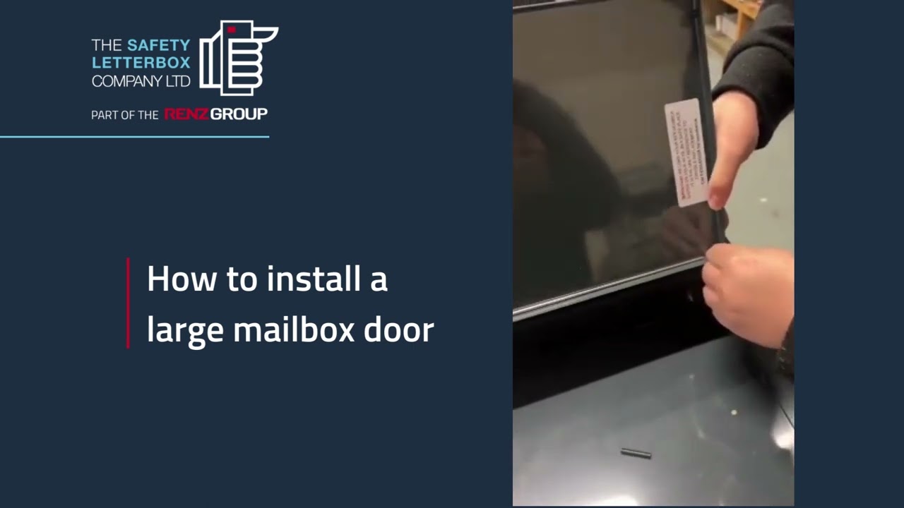 The Safety Letterbox | How to install a large mailbox door
