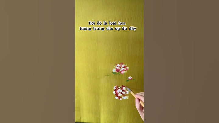 Món quà con muốn tặng mẹ, chiếc khăn lụa tơ tằm vẽ tay hoa Mẫu Đơn - loài hoa mà mẹ yêu thích nhất