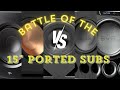 Battle of the 15 ported subwoofers  svs monolith paradigm hsu klipsch