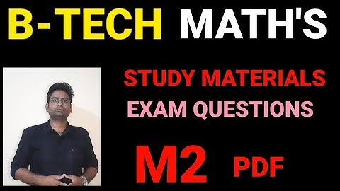 BTECH M2 IMPORTANT QUESTIONS|HOW TO PASS IN M2|#btech2022 #btech #jntuh #jntuhupdates #jntuhresults