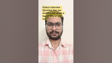 Data Scientist Interview Question: Can you modify a list inside a tuple? #datascienceinterview