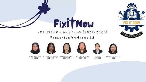 TMF1913 System Analysis & Design Semester 1 2024/2025 | Video Presentation by Group 23