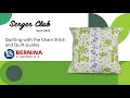 Serger club april 2024 chainstitch quilted pillow