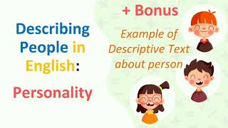 HOW TO DESCRIBE PEOPLE IN ENGLISH: PERSONALITY | PART 2