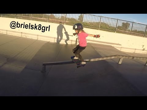 Briel 5 Year Old Girl Rips on a Skateboard