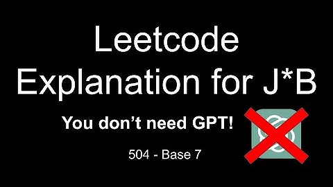solving leetcode 504 at 3am instead of sleeping like a well-adjusted person because i dont need GPT