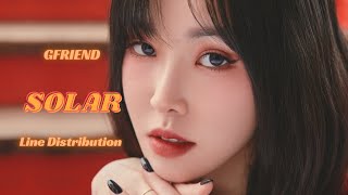 How would GFRIEND sing ‘SOLAR’ by WEEEKLY - (Line Distribution Color Coded) - Requested