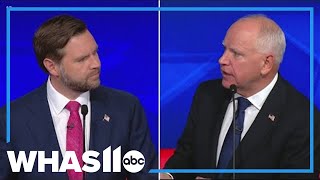 JD Vance and Tim Walz clash on VP debate stage